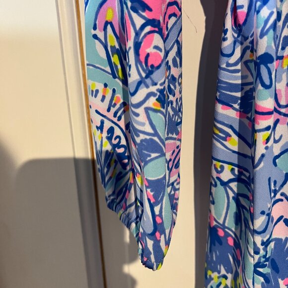 Lilly Pulitzer long sleeve dress with tiered skirt size 10 - Picture 7 of 8